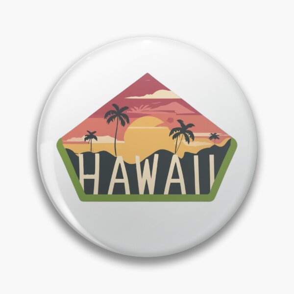 Item preview, Hawai, puesta de sol desde las montañas | Estilo de dibujo designed and sold by CircinusStore.