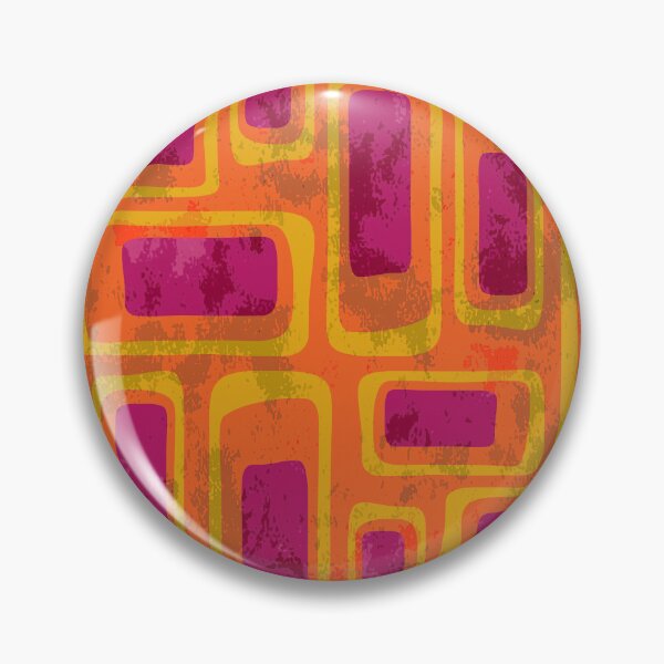 Item preview, Retro Mid Century Modern Abstract Composition 758 Orange Pink and Yellow designed and sold by tonymagnerart.