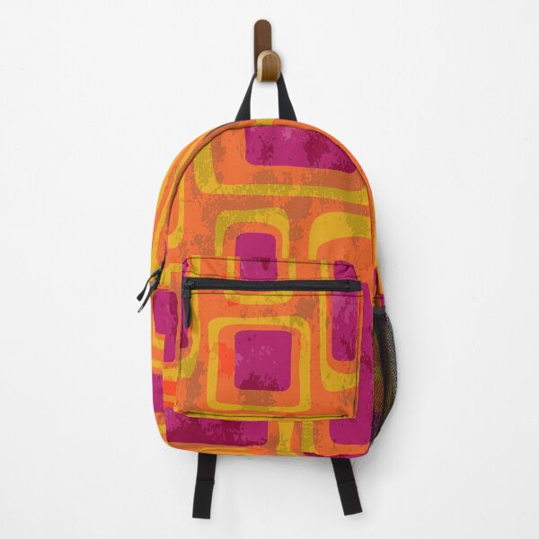 Item preview, Retro Mid Century Modern Abstract Composition 758 Orange Pink and Yellow designed and sold by tonymagnerart.