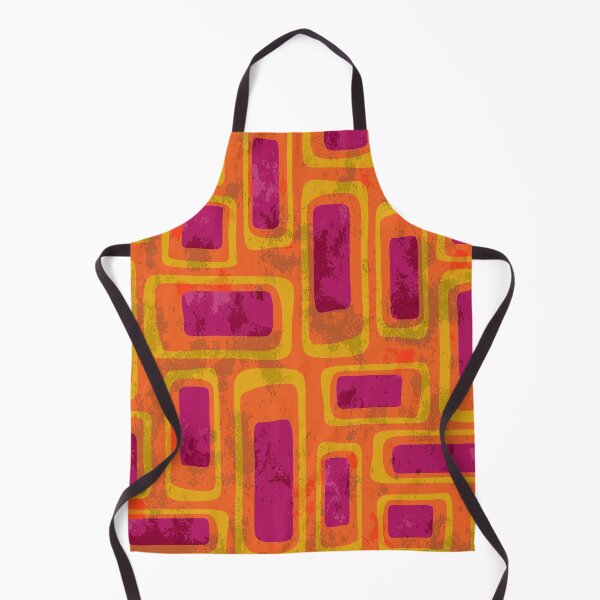 Item preview, Retro Mid Century Modern Abstract Composition 758 Orange Pink and Yellow designed and sold by tonymagnerart.
