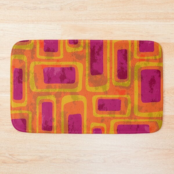 Item preview, Retro Mid Century Modern Abstract Composition 758 Orange Pink and Yellow designed and sold by tonymagnerart.