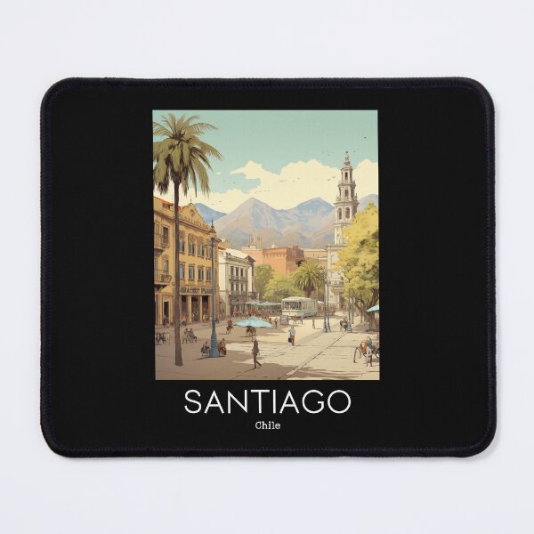 Item preview, A Vintage Travel Illustration of Santiago - Chile  designed and sold by GoodOldVintage.