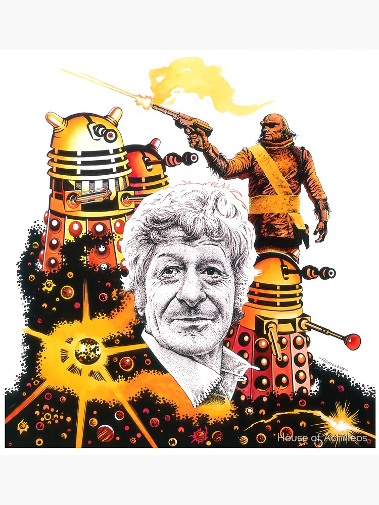 Artwork view, The 3rd Doctor and the Day of the Daleks designed and sold by House of Achilleos
