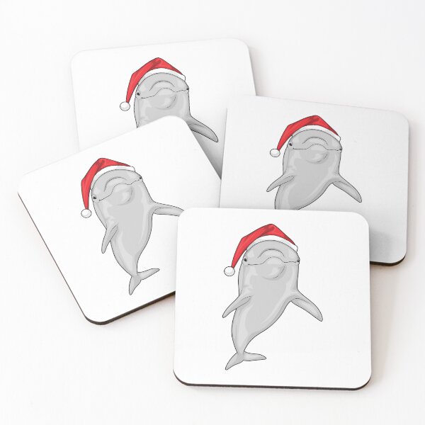 Artikelvorschau, Delfin Weihnachten Weihnachtsmütze entworfen und verkauft von Snabdesign84.