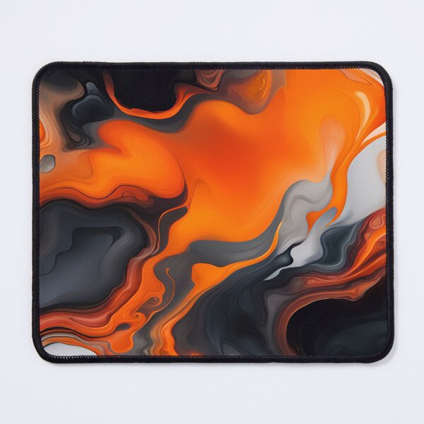 Item preview, Translucent Burnt Orange White Black Grey Abstract designed and sold by I-A-Troy.