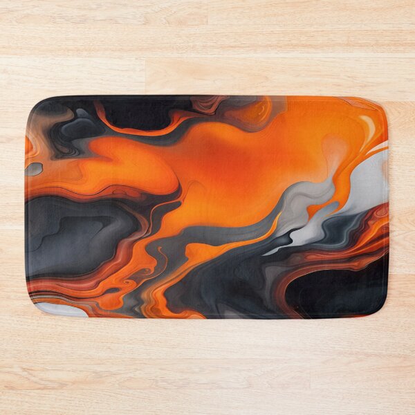 Item preview, Translucent Burnt Orange White Black Grey Abstract designed and sold by I-A-Troy.