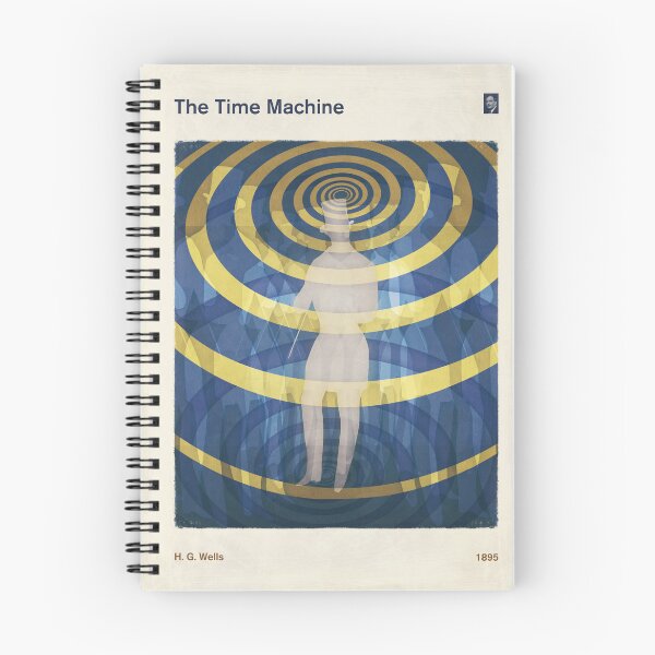 Item preview, La máquina del tiempo, diseño literario de H. G. Wells para amantes de los libros de ciencia ficción Steampunk designed and sold by RedHillPrints.