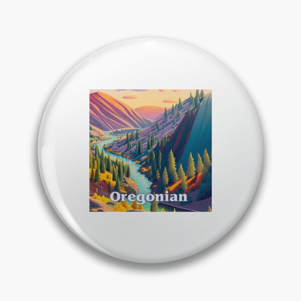 Item preview, Oregonian Oregon Mountain, Valley, River, And Trees designed and sold by OregonsOwn.