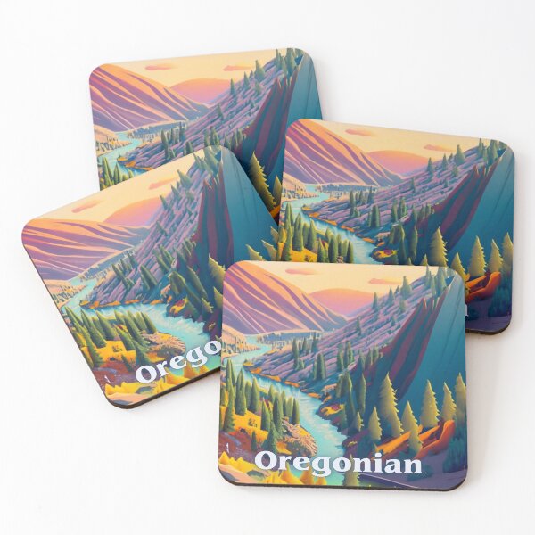Item preview, Oregonian Oregon Mountain, Valley, River, And Trees designed and sold by OregonsOwn.