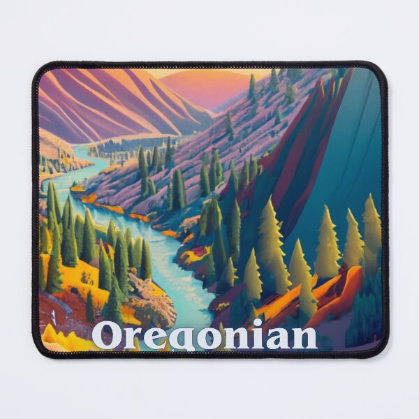 Item preview, Oregonian Oregon Mountain, Valley, River, And Trees designed and sold by OregonsOwn.