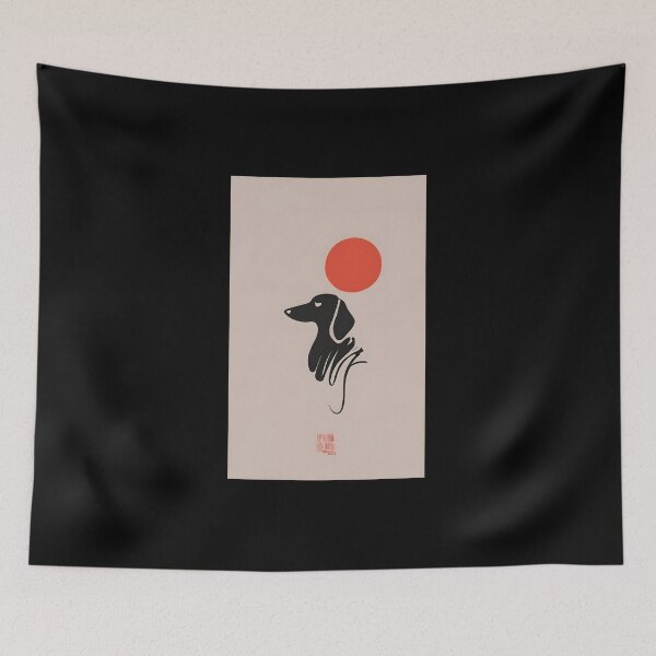 Item preview, Dachs in Japan designed and sold by DachshundsOnRB.