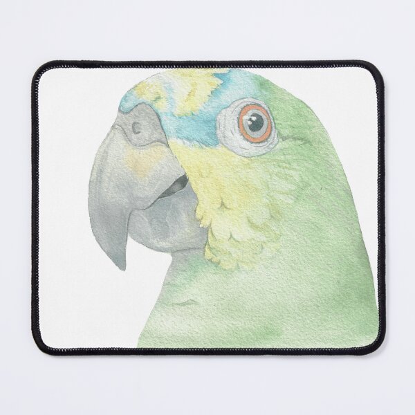 Item preview, Orange winged amazone watercolor portrait designed and sold by L'Atelier Oranjade.