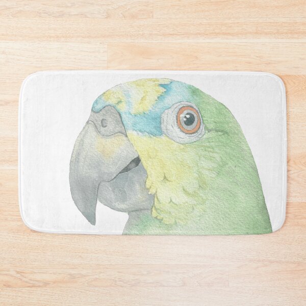 Item preview, Orange winged amazone watercolor portrait designed and sold by L'Atelier Oranjade.