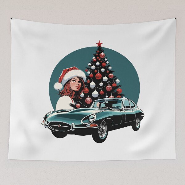 Item preview, Santa girl Christmas tree E-type collector car designed and sold by Martymcflay.