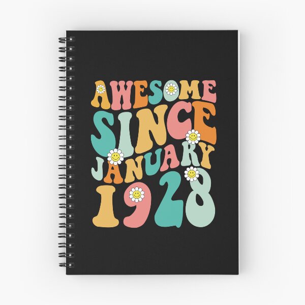 Item preview, Awesome Since January 1928 | Made In 1928 | Retro Groovy Birthday designed and sold by Christina-grich.
