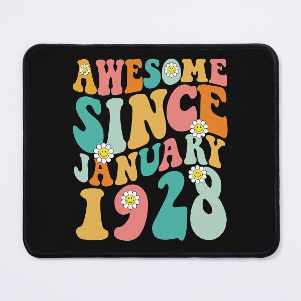 Item preview, Awesome Since January 1928 | Made In 1928 | Retro Groovy Birthday designed and sold by Christina-grich.