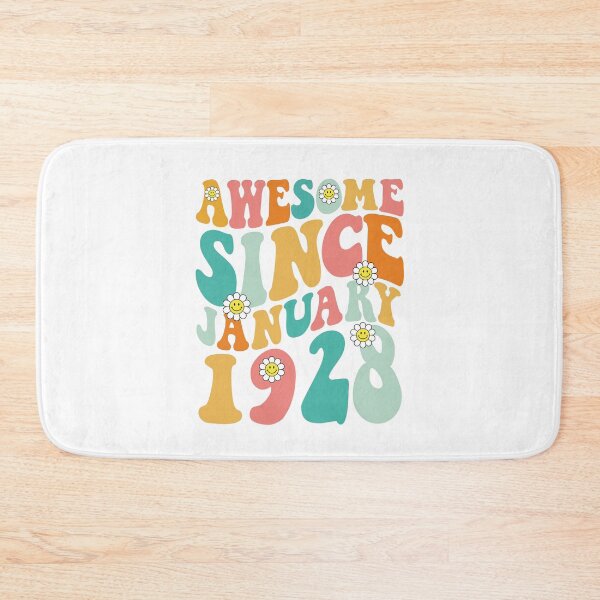 Item preview, Awesome Since January 1928 | Made In 1928 | Retro Groovy Birthday designed and sold by Christina-grich.