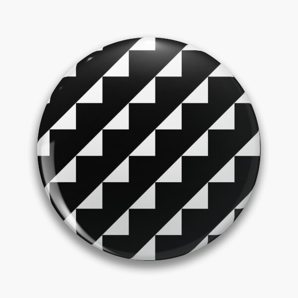Item preview, Black and White Diagonal Rows, Lines of Triangles, a Simple Zigzag Pattern designed and sold by PenguinForests.