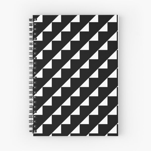 Item preview, Black and White Diagonal Rows, Lines of Triangles, a Simple Zigzag Pattern designed and sold by PenguinForests.