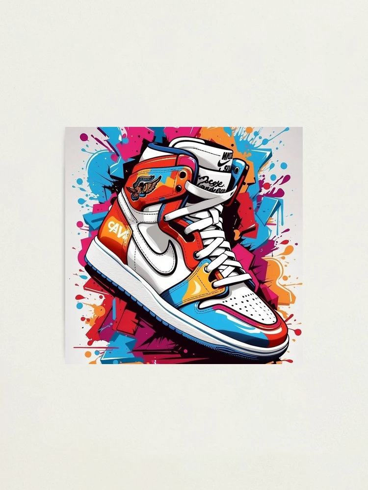 redfish atoms nike air jordan オリジナル　原画 redfish atoms nike air jordan オリジナル 原画 絵画