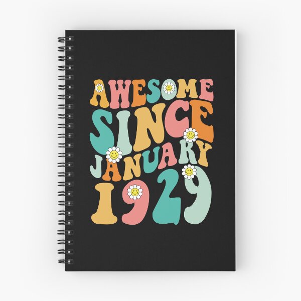 Item preview, Awesome Since January 1929 | Made In 1929 | Retro Groovy Birthday designed and sold by Christina-grich.