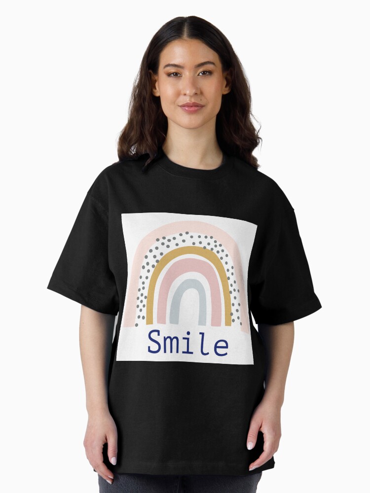 Thumbnail 2 of 7, Oversized T-Shirt, Smile designed and sold by annasfunkyart.