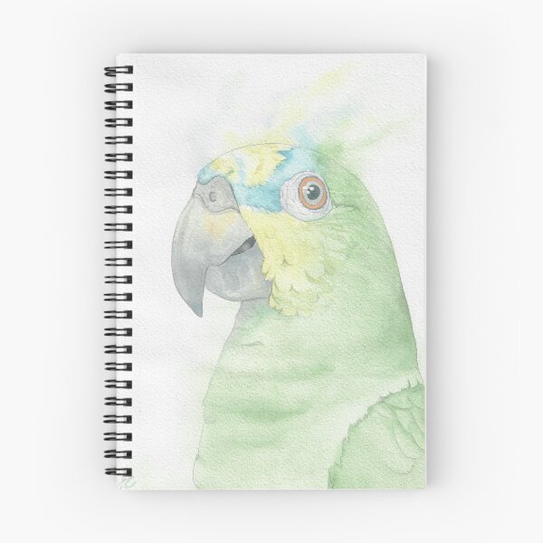 Item preview, Orange winged amazone watercolor portrait v2 designed and sold by L'Atelier Oranjade.