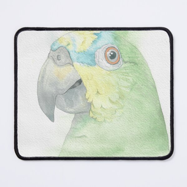 Item preview, Orange winged amazone watercolor portrait v2 designed and sold by L'Atelier Oranjade.
