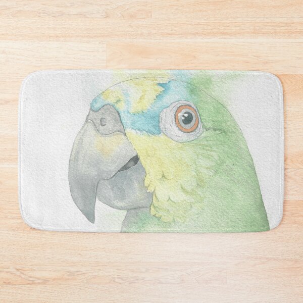 Item preview, Orange winged amazone watercolor portrait v2 designed and sold by L'Atelier Oranjade.
