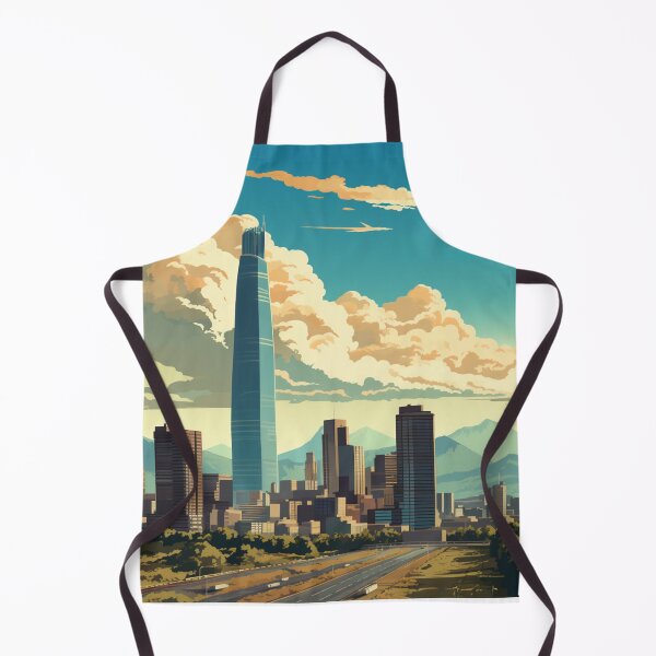 Item preview, A Vintage Travel Illustration of Santiago - Chile designed and sold by GoodOldVintage.