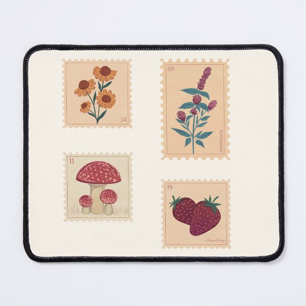 Item preview, Floral Cottagecore Stamp Stickers designed and sold by gummywizard.