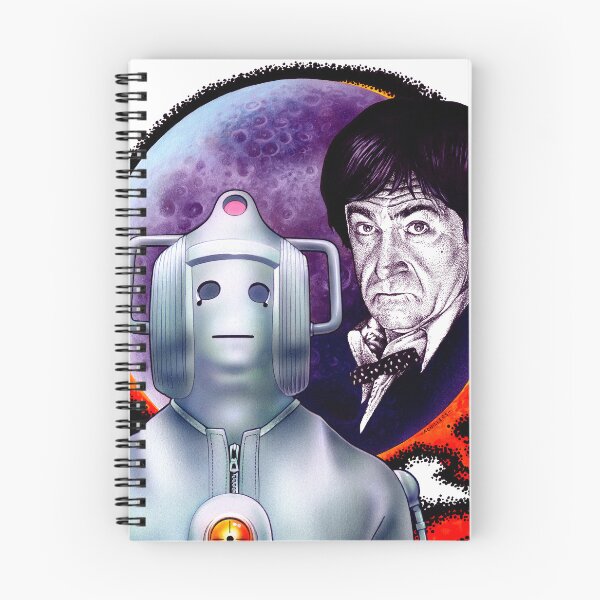 Artikelvorschau, Der 2. Doctor und der Cyberman entworfen und verkauft von House of Achilleos.
