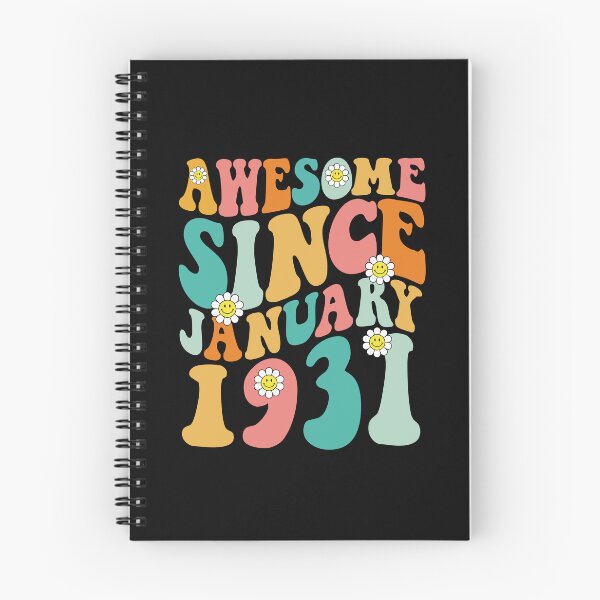 Item preview, Awesome Since January 1931 | Made In 1931 | Retro Groovy Birthday designed and sold by Christina-grich.