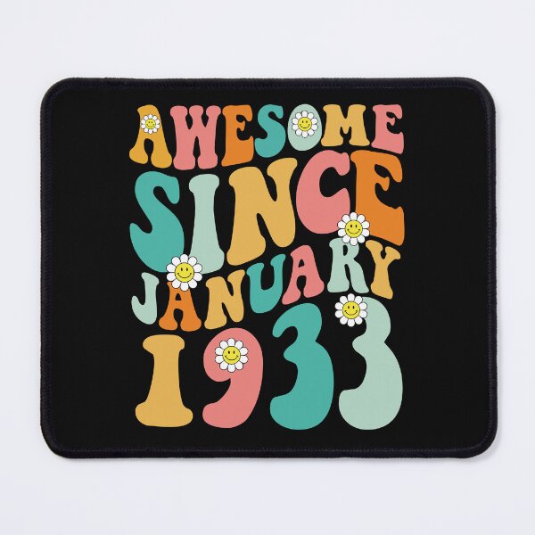 Item preview, Awesome Since January 1933 | Made In 1933 | Retro Groovy Birthday designed and sold by Christina-grich.