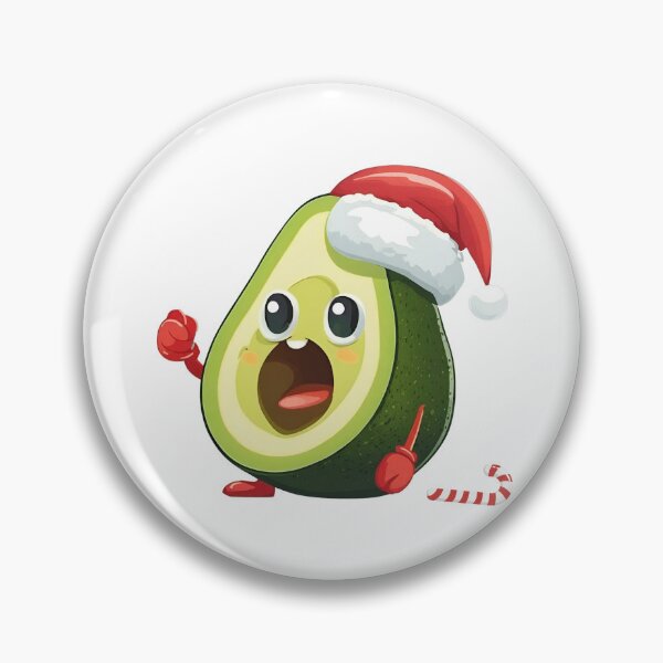Item preview, Funny Christmas Avocado in Santa Hat  designed and sold by silviaol.