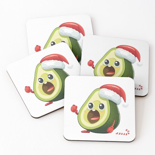 Item preview, Funny Christmas Avocado in Santa Hat  designed and sold by silviaol.