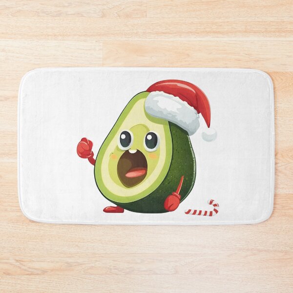 Item preview, Funny Christmas Avocado in Santa Hat  designed and sold by silviaol.
