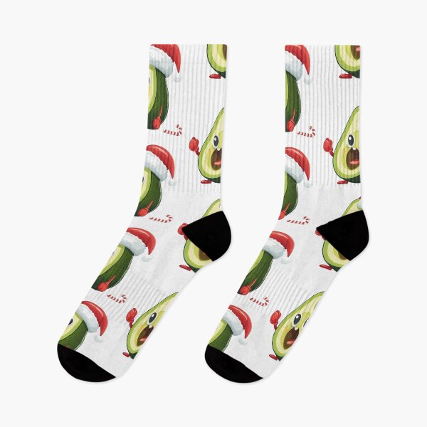 Item preview, Funny Christmas Avocado in Santa Hat  designed and sold by silviaol.