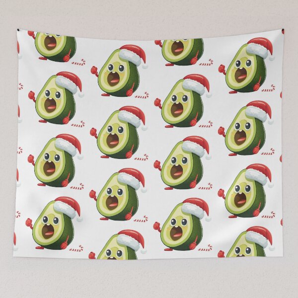 Item preview, Funny Christmas Avocado in Santa Hat  designed and sold by silviaol.