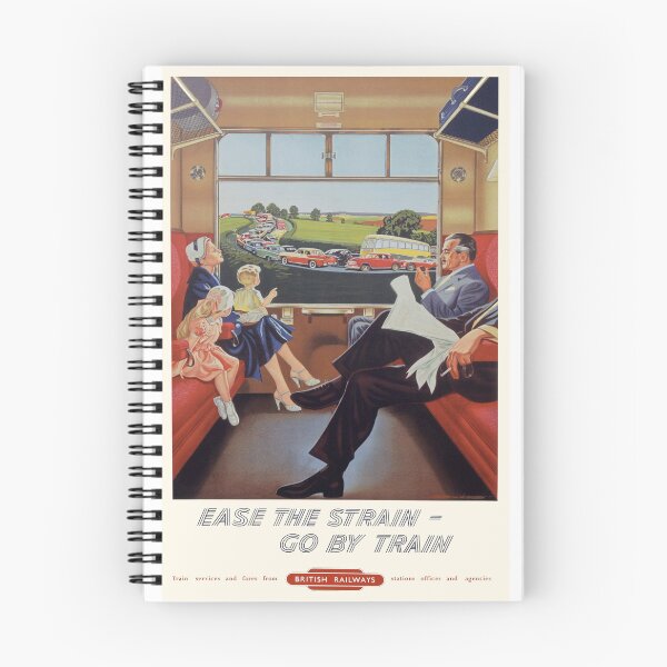Item preview, Ease The Strain, Go By Train. Vintage British Railways Poster, 1950's designed and sold by Random Railways.
