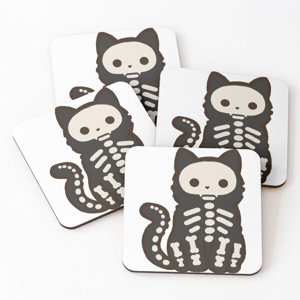 Item preview, not anatomically correct cat skeleton designed and sold by Biszkompt.