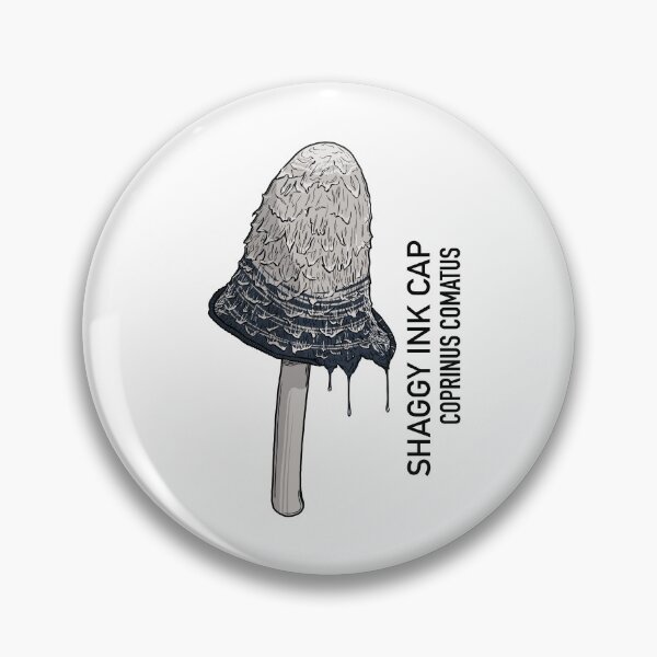 Item preview, Shaggy Ink Cap Mushroom designed and sold by Maybe-A-Robot.