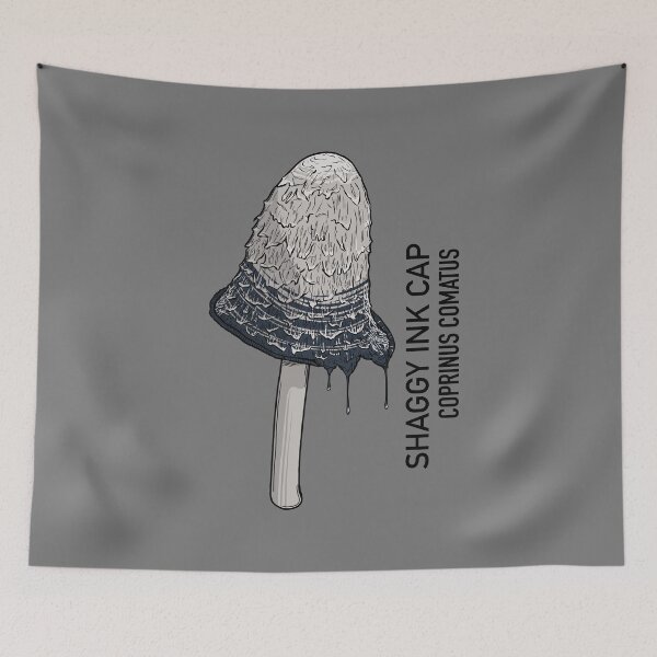 Item preview, Shaggy Ink Cap Mushroom designed and sold by Maybe-A-Robot.