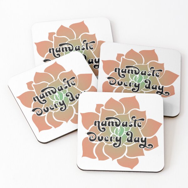 Item preview, namaste every day with california sunset succulent designed and sold by sassandsun.