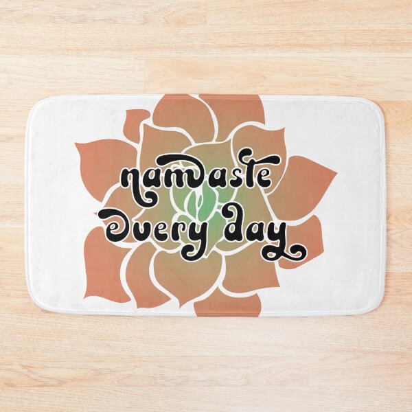 Item preview, namaste every day with california sunset succulent designed and sold by sassandsun.