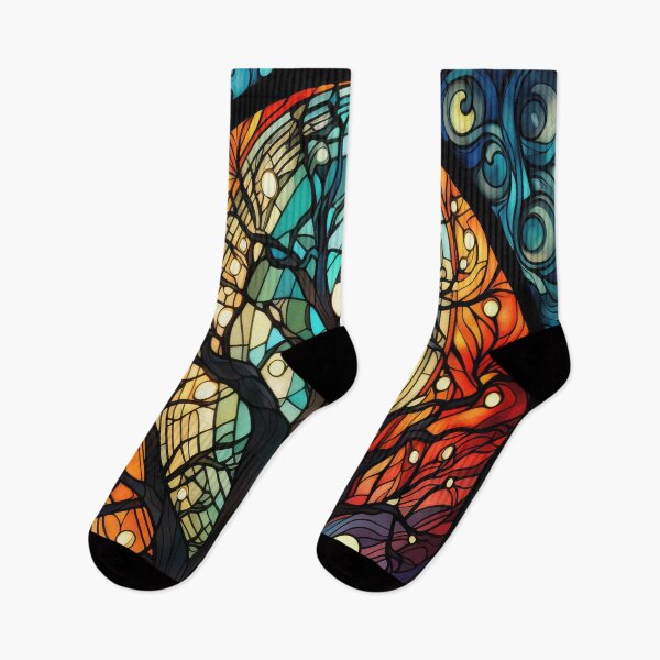 Item preview, Stained Glass Trees designed and sold by MarigoldandLily.