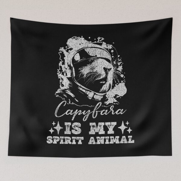 Item preview, Carpincho Mi Espíritu Animal Roedor Angustiado Capibara Vintage designed and sold by Myth-Creatures.