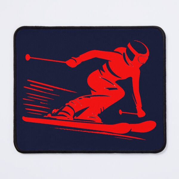 Item preview, Ski woman in red designed and sold by Covo Studio.