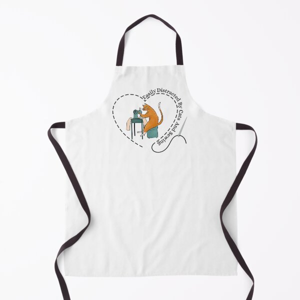 Item preview, Easily Distracted By Cats And Sewing Machine Lover designed and sold by Wiss2Arts.