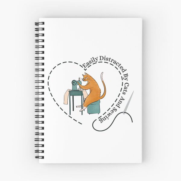 Item preview, Easily Distracted By Cats And Sewing Machine Lover designed and sold by Wiss2Arts.